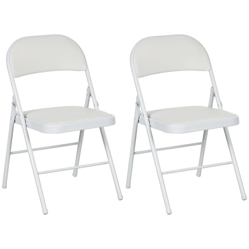 Set of 2 Padded Folding Chairs