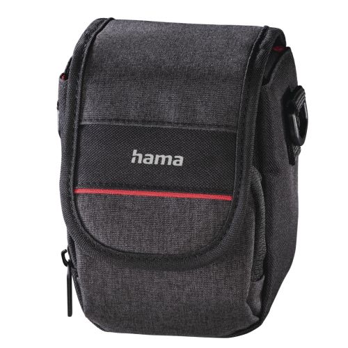 Hama Valletta 90 Compact Camera Case, Belt Loop, Shoulder Strap, Black, 9 x 8 x 13 cm Compartment-0