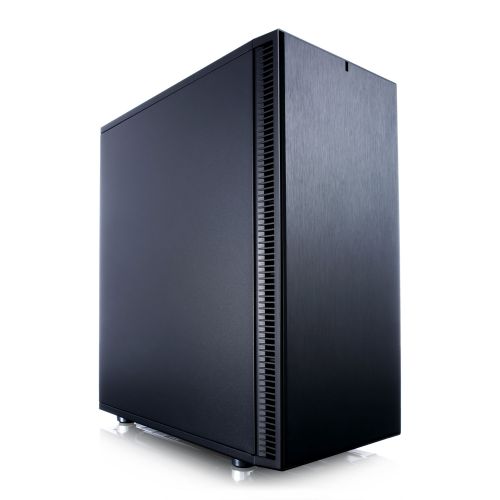 Fractal Design Define C (Black Solid) Quiet Gaming Case, ATX, 2 Fans, ModuVent Technology, PSU Shroud, Optional Top Filter-0