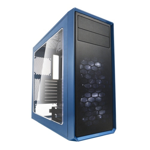 Fractal Design Focus G (Petrol Blue) Gaming Case w/ Clear Window, ATX, 2 White LED Fans, Kensington Bracket, Filtered Front, Top & Base Air Intakes-0