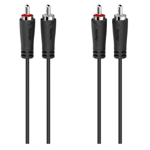 Hama 2x RCA Plugs to 2x RCA Plugs, 3 Metre-0