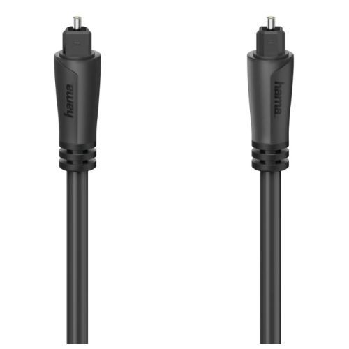 Hama Audio Optical Fibre Cable, ODT Plug (Toslink), 3 Metre-0