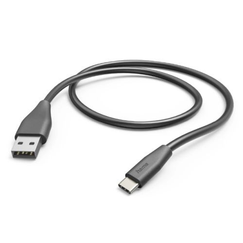 Hama USB-A to USB-C Quick Charging Cable, USB 2.0, 3 Metre, Black-0