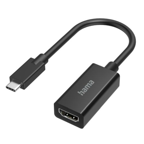 Hama USB-C Male to HDMI Female Cable, Ultra-HD 4K, Black-0