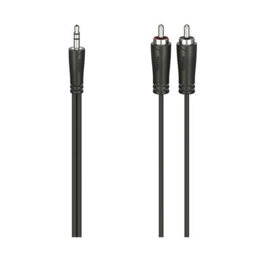 Hama 3.5mm Jack Plug to 2x RCA Plugs Converter Cable, Stereo, 1.5m-0