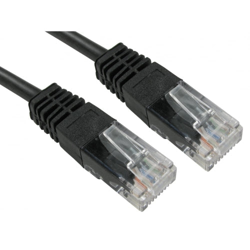 Spire Moulded CAT5e Patch Cable, Full Copper, 0.5 Metre, Black-0