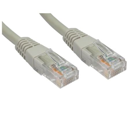 Spire Moulded CAT6 Patch Cable, Full Copper, 10 Metres, Grey-0