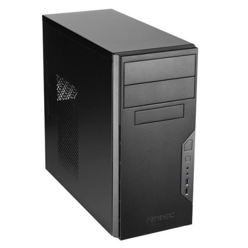 Antec VSK3000B U3/U2 Micro ATX Case, 9.2cm Fan, USB 3.0, Black with Black Interior-0