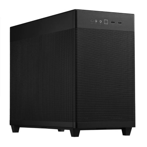 Asus Prime AP201 Gaming Case, Micro ATX, Quasi-Filter Mesh, USB-C, Tool-free Panels, 338mm GPU & 360mm Radiator Support, Black-0