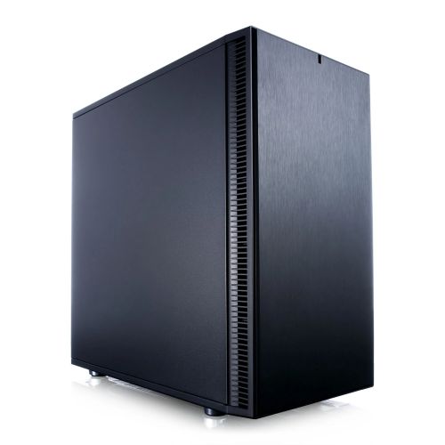 Fractal Design Define Mini C (Black Solid) Quiet Compact Gaming Case, Micro ATX, 2 Fans, ModuVent Technology, PSU Shroud, Optional Top Filter-0