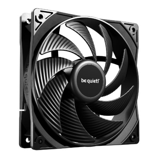 Be Quiet! BL106 Pure Wings 3 PWM High Speed 12cm Case Fan, Rifle Bearing, Black, 2100 RPM, Ultra Quiet-0