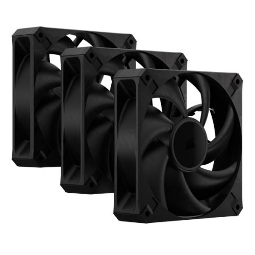 Corsair RS120 MAX 12cm PWM Thick Case Fans (3 Pack), 30mm Thick, Magnetic Dome Bearing, 2000 RPM, Liquid Crystal Polymer Construction-0