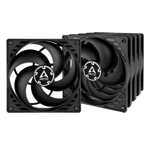 Arctic P14 Pressure Optimised 14cm Case Fans (5 Pack), Black, Fluid Dynamic, 1700 RPM, Value Pack-0