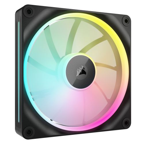 Corsair iCUE LINK LX140 14cm PWM RGB Case Fan, 18 RGB LEDs, Magnetic Dome Bearing, 2000 RPM, Black, Single Fan Expansion Kit-0