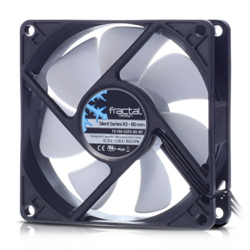 Fractal Design Silent Series R3 8cm Case Fan, 7 Blades, Rifle Bearing, 1600 RPM-0