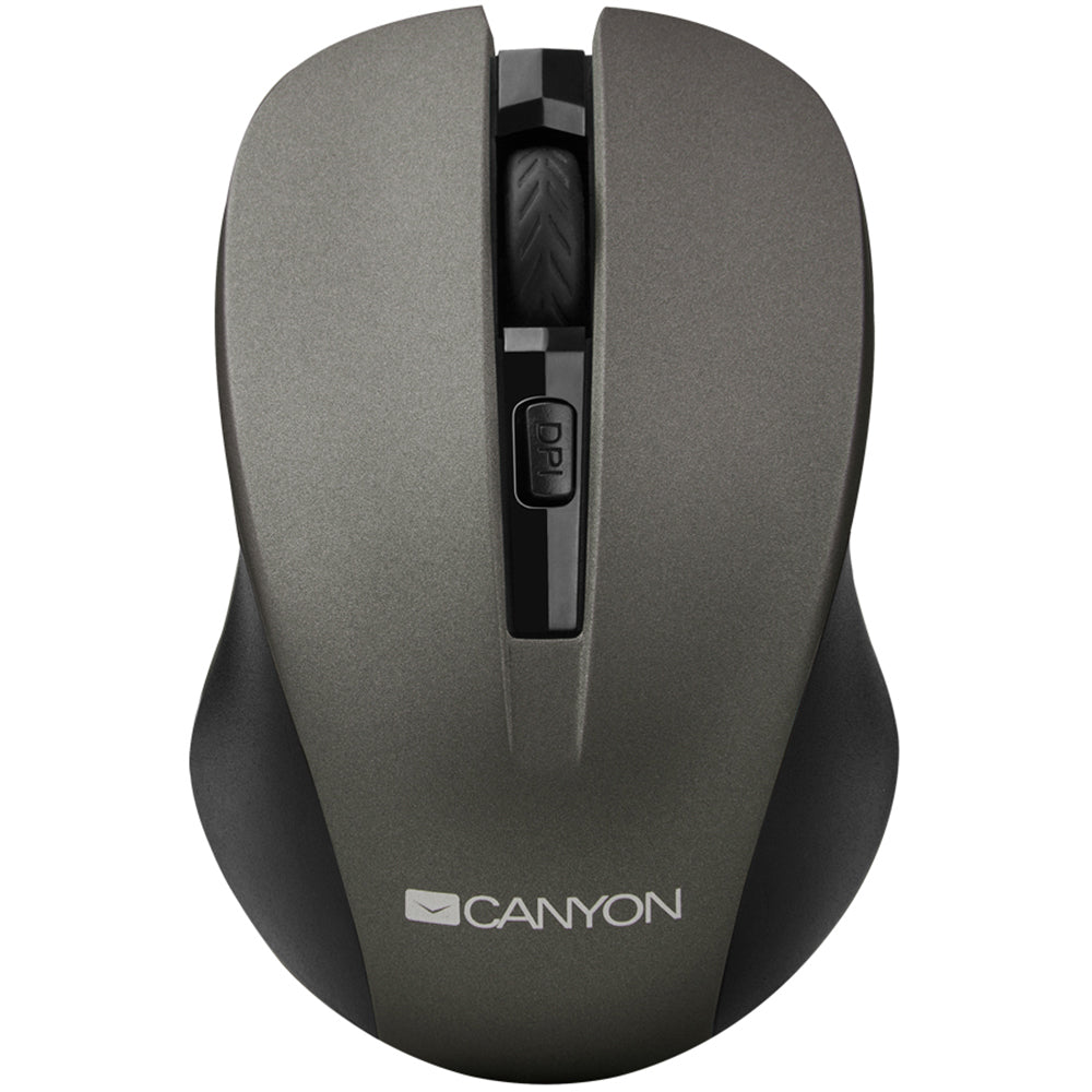 Canyon Comfort Wireless 4 Button Optical Mouse With Switchable DPI in Grey - CNE-CMSW1G-0