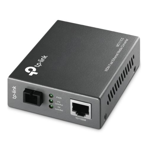 TP-LINK (MC111CS) Single-Mode SC Fiber WDM Media Converter, up to 20km, TX:1550nm, RX:1310nm-0