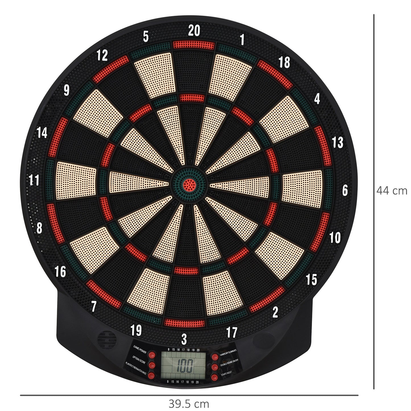 Electronic Dartboard 26 Games,185 Variations with 6 Darts Ready-to-Play