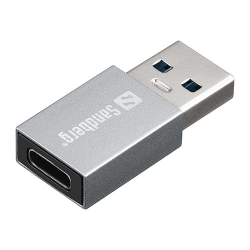 Sandberg USB 3.1 Gen1 Type-A Male to USB Type-C Female Converter Dongle, Aluminium-0