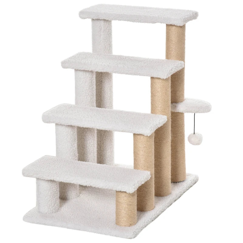 Pet Stair with 4-step Climb Ladder