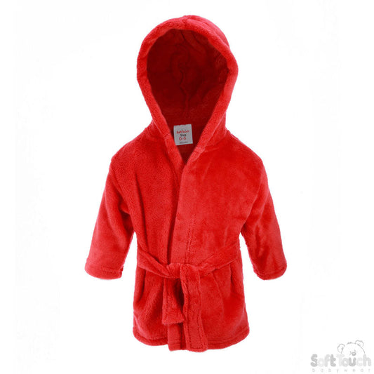 Infants Red Fleece Robe 0-24 Months-0