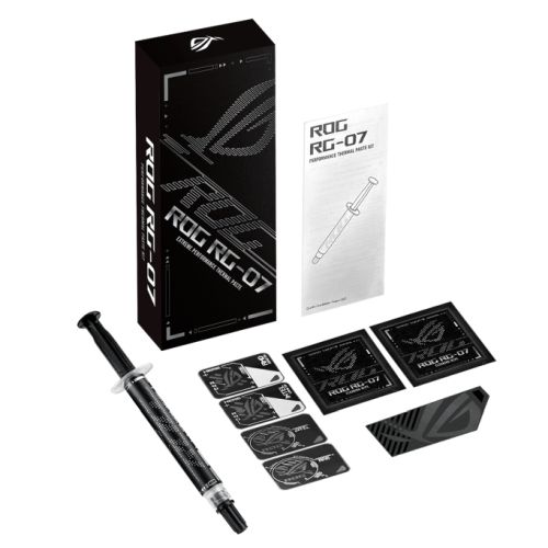 Asus ROG RG-07 Performance Thermal Paste Kit, 3g Syringe, Clean Wipes, Spreader, Application Stencils-0