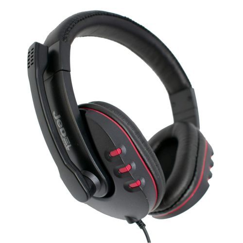 Jedel JD-032 Gaming Headset with Boom Mic, 40mm Drivers,  In-Line Volume Controls, 3.5mm Jack-0