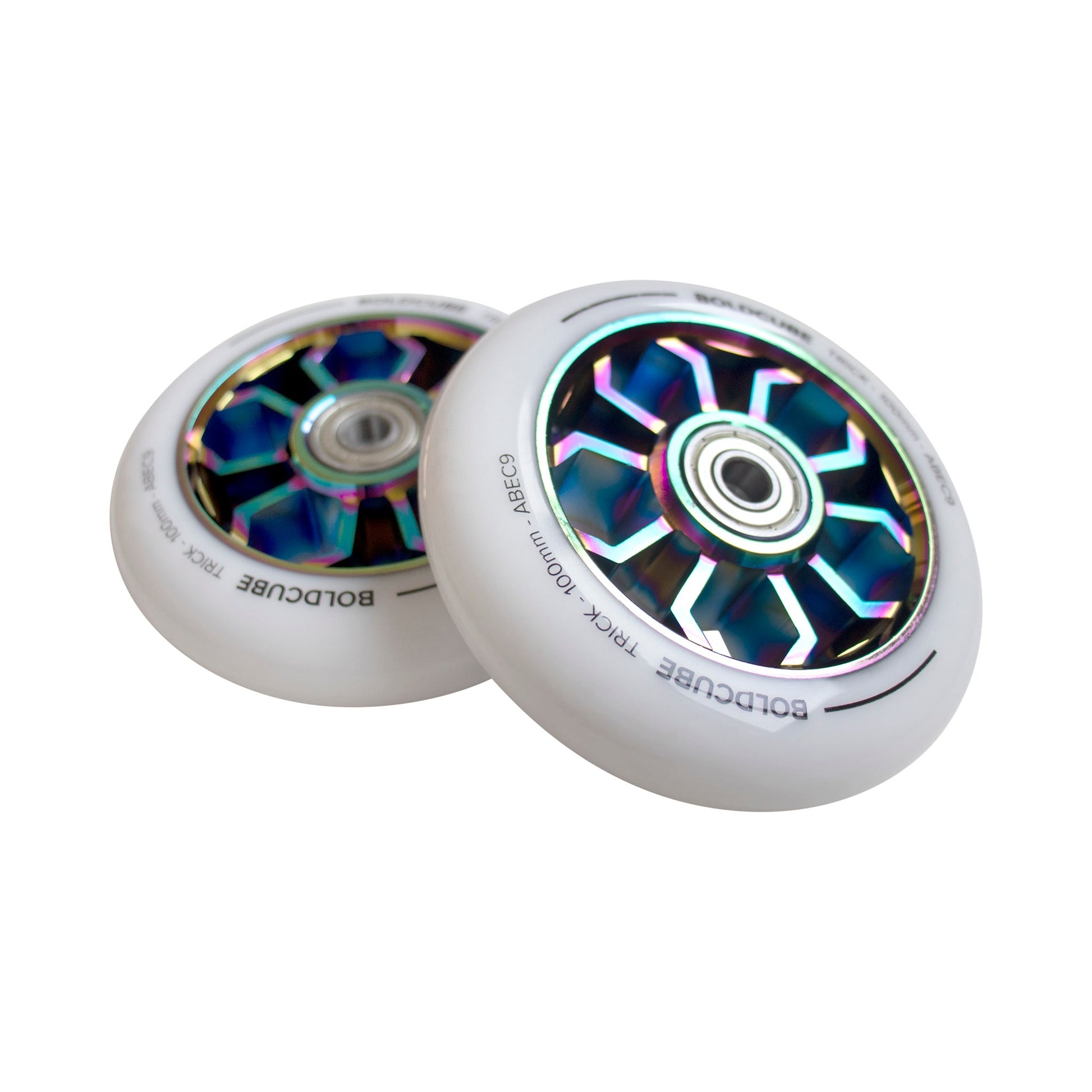 White Chrome Spider - Pro Stunt Wheels-0