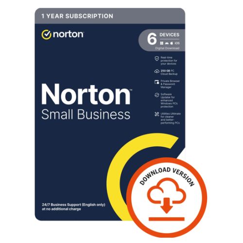 Norton Small Business 2.0, 1x 6 Device, 1 Year ESD - Single 6 Device Licence via email, 250GB Cloud Storage - PC, Mac, iOS & Android *Non-enrolment*-0