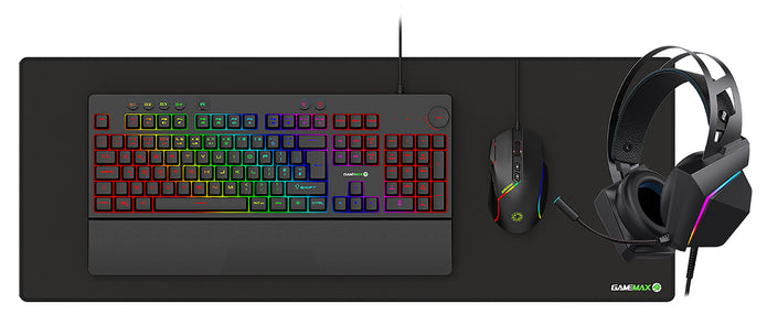 GameMax Pulse Pro 4 in 1 RGB Combo Set - KB-GAM-PULSE/COMBO-0