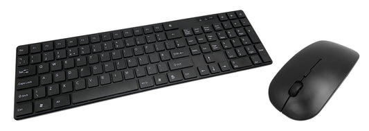 High Quality Wireless Keyboard & Mouse Desktop Combo in Black - KB-RF-888-0