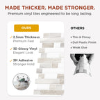 Glossy White & Beige