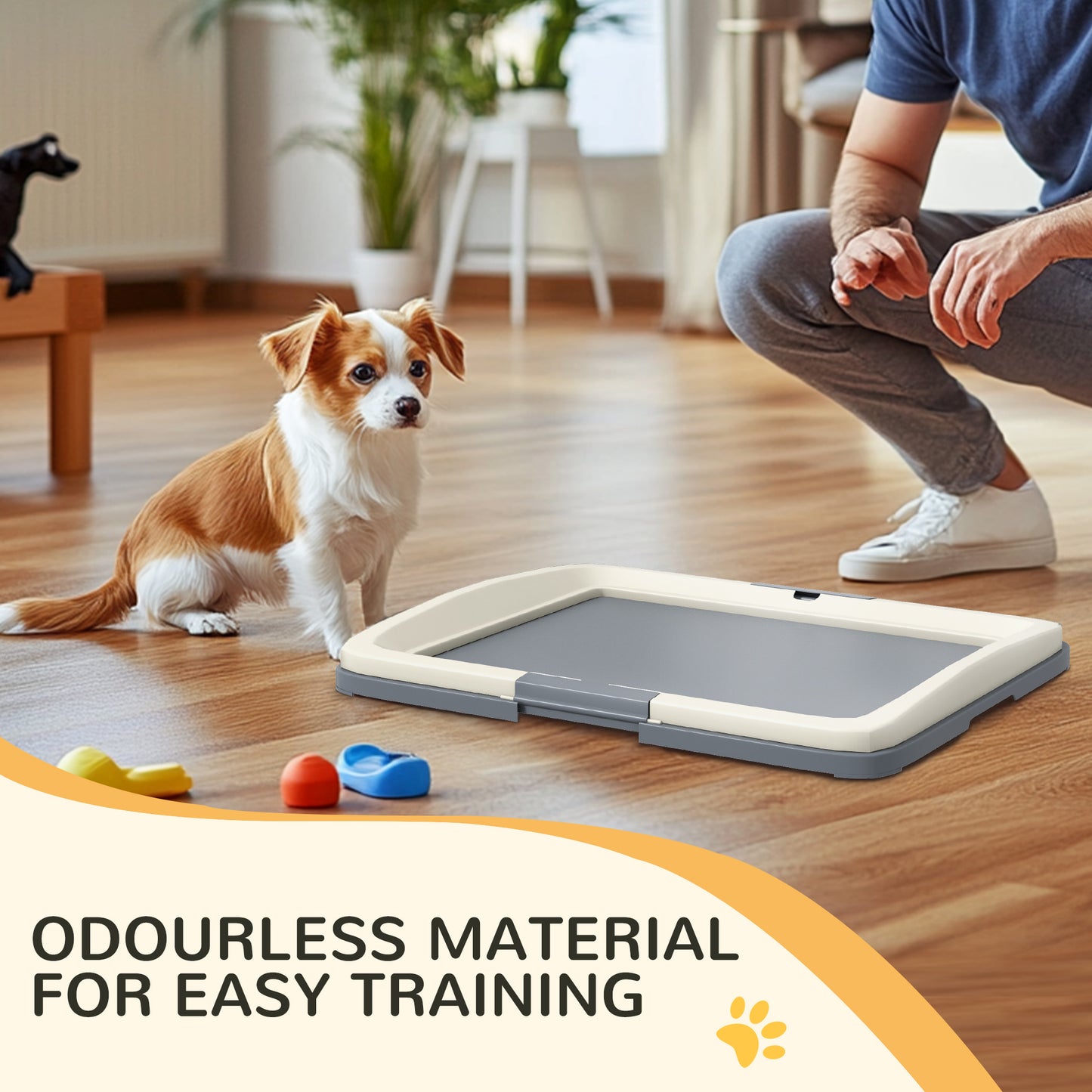 PawHut Dog Toilet Tray for Training Dogs, 63 x 49 x 6cm-5