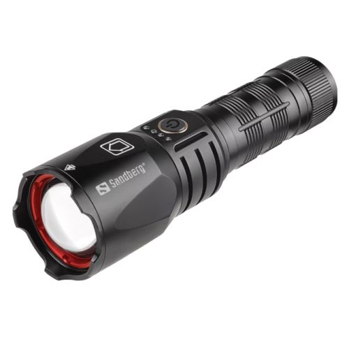 Sandberg (420-89) Survivor 1200 Lumen Torch Powerbank, 5000mAh, IPX4, 5 Light Modes, Telescopic Zoom, 5 Year Warranty-0