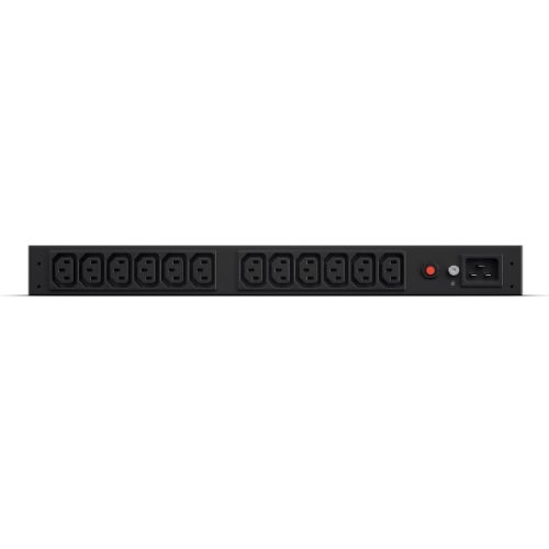 CyberPower PDU20BHVIEC12R Basic Power Distribution Unit, 1U Vertical/Horizontal Rackmount, 1x IEC C20 Input, 12 Outlets, Overload Protection-0