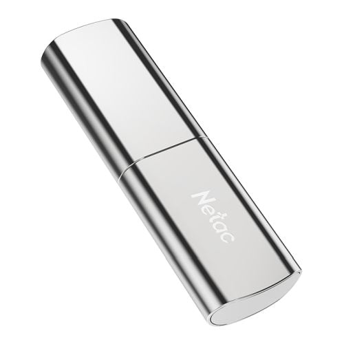 Netac 256GB US2 USB 3.2 Gen2 Memory Pen, Zinc Alloy Casing, Cap, R/W 550/500 MB/s-0