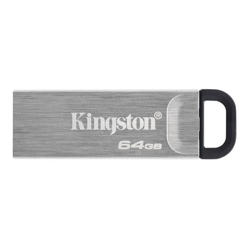 Kingston 64GB DataTraveler Kyson USB 3.2 Gen1 Memory Pen, Metal Capless Design, R/W 200/60 MB/s-0