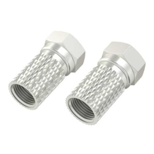 Hama 7mm F-Plug Screw-On Connectors 2-Pack-0