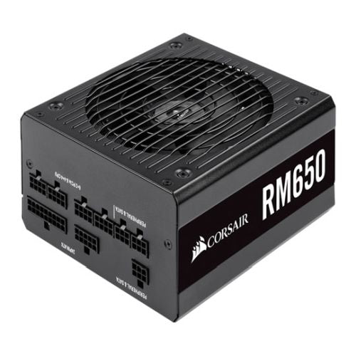 Corsair 650W RM650 PSU, Fully Modular, 80+ Gold, Rifle Bearing Fan, Zero RPM Mode-0