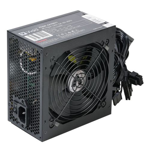 Vida Lite 750W ATX PSU, Fluid Dynamic Ultra-Quiet Fan, PCIe, Flat Black Cables, Power Lead Not Included-0