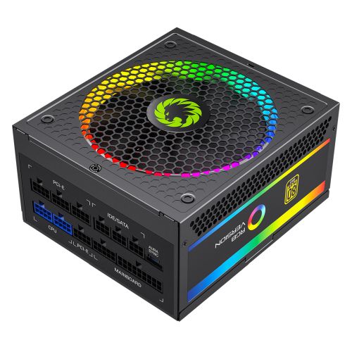 GameMax 850W Pro RGB PSU, Fully Modular, 14cm ARGB Fan, 80+ Gold, RGB Controller (25 Modes), Power Lead Not Included-0