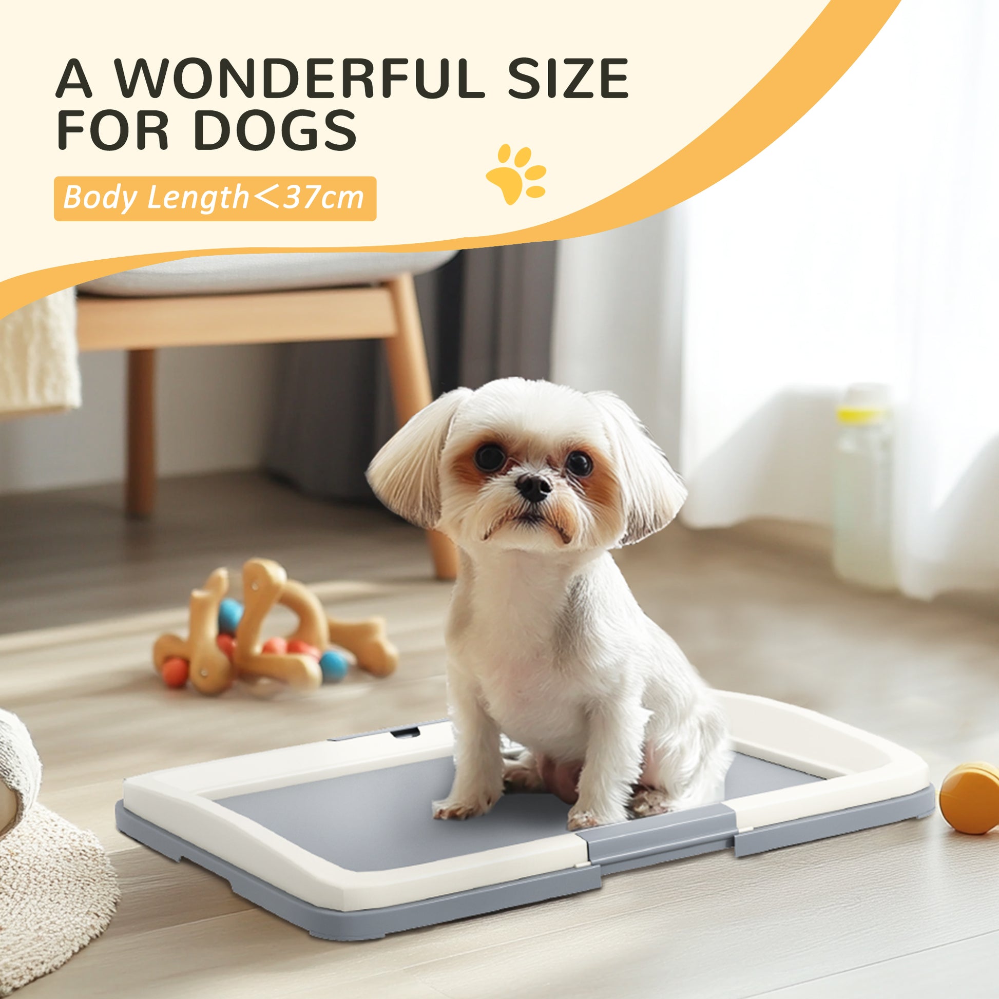 PawHut Dog Toilet Tray for Training Dogs, 63 x 49 x 6cm-2