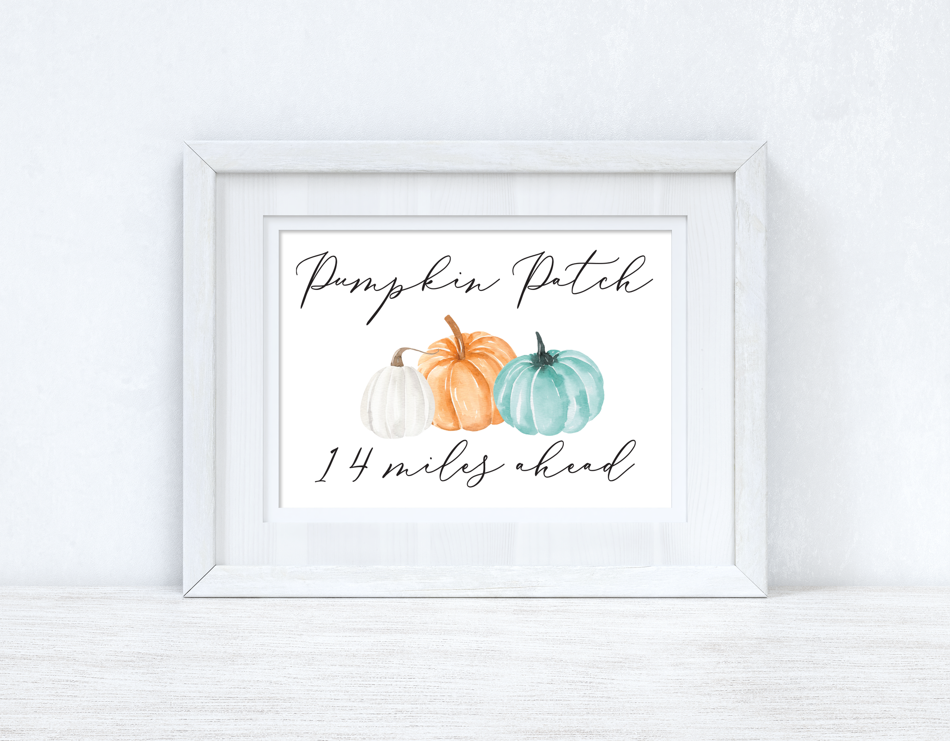 Pumpkin Patch Ahead New Autumn 2021 Seasonal Landscape Wall Home Decor Print-1