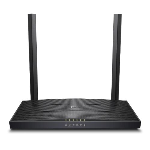 TP-LINK (Archer VR400) AC1200 (300+867) Wireless Dual Band GB VDSL2/ADSL2+ Modem Router, MU-MIMO, USB-0