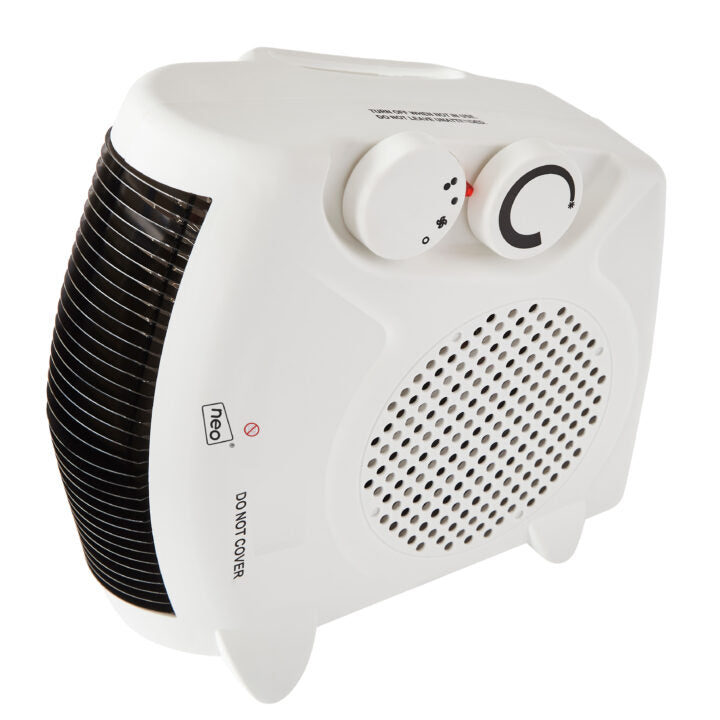 Neo White Electric Fan Heater 2000W Portable Floor or Upright-0