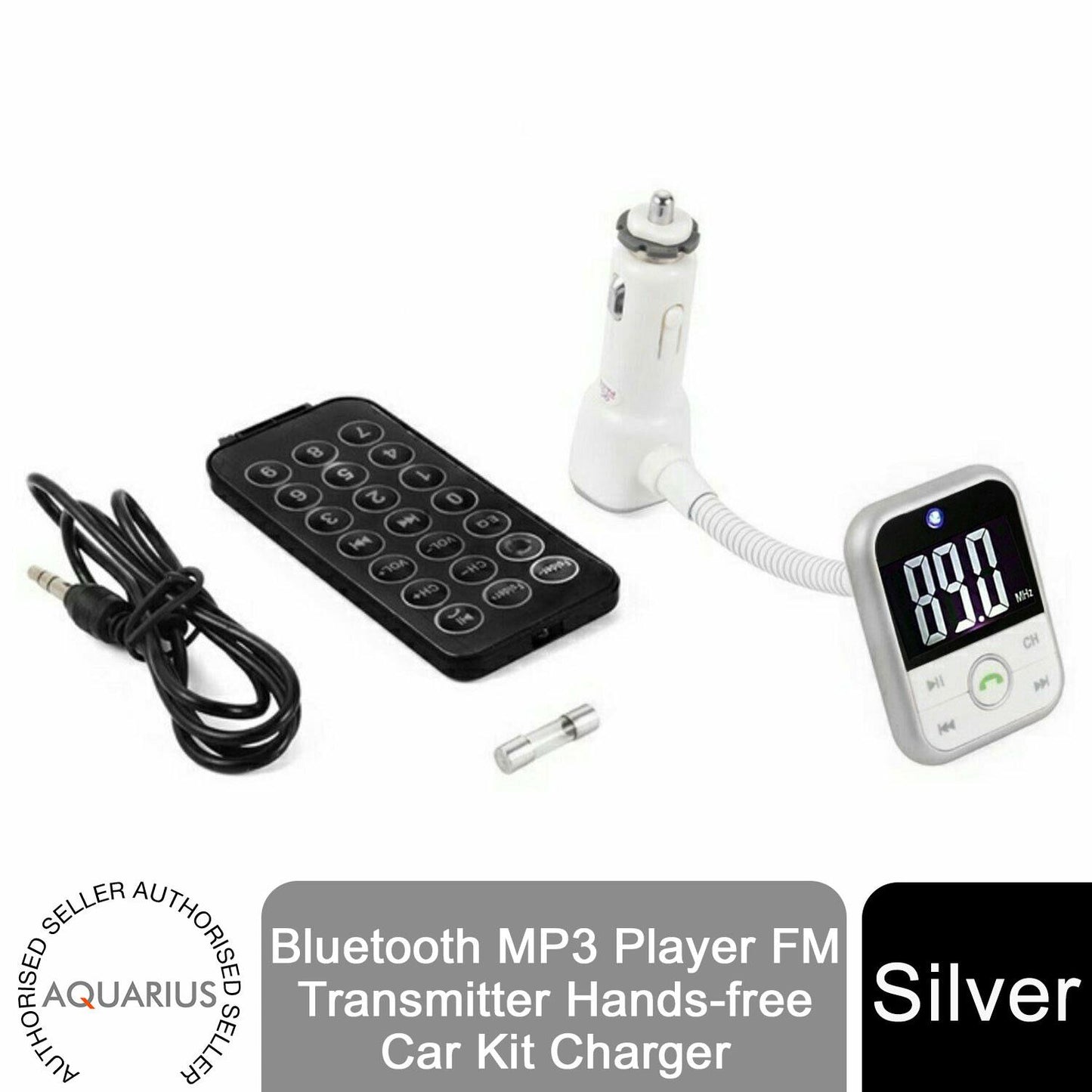 Aquarius Bluetooth MP3 Player FM Transmitter Hands-free Car Kit Charger-0