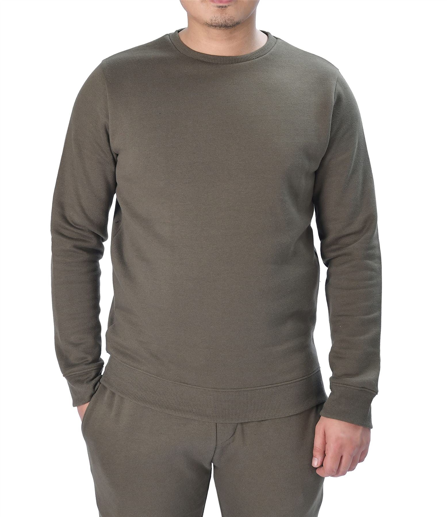 MENS CREW SWEAT KHAKI M-0