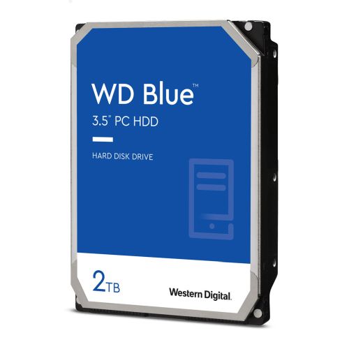 WD 3.5", 2TB, SATA3, Blue Series Hard Drive, 7200RPM, 256MB Cache, OEM-0