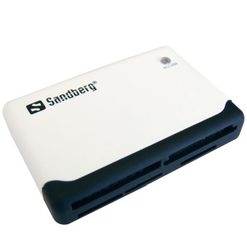 Sandberg (133-46) External Multi Card Reader, USB Powered, Black & White, 5 Year Warranty-0