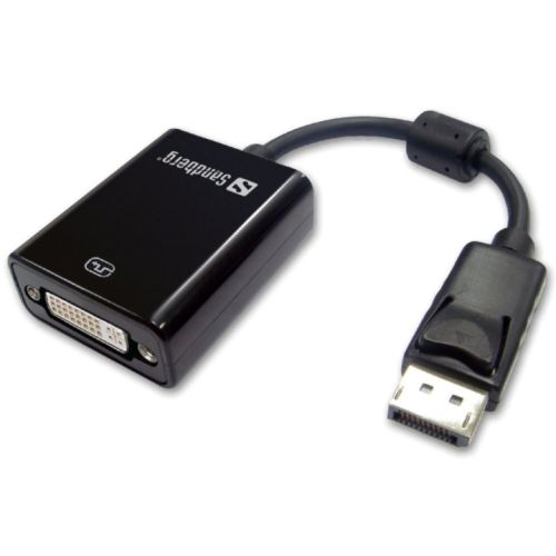 Sandberg DisplayPort Male to DVI-I Female Converter Cable, 20cm, 5 Year Warranty-0